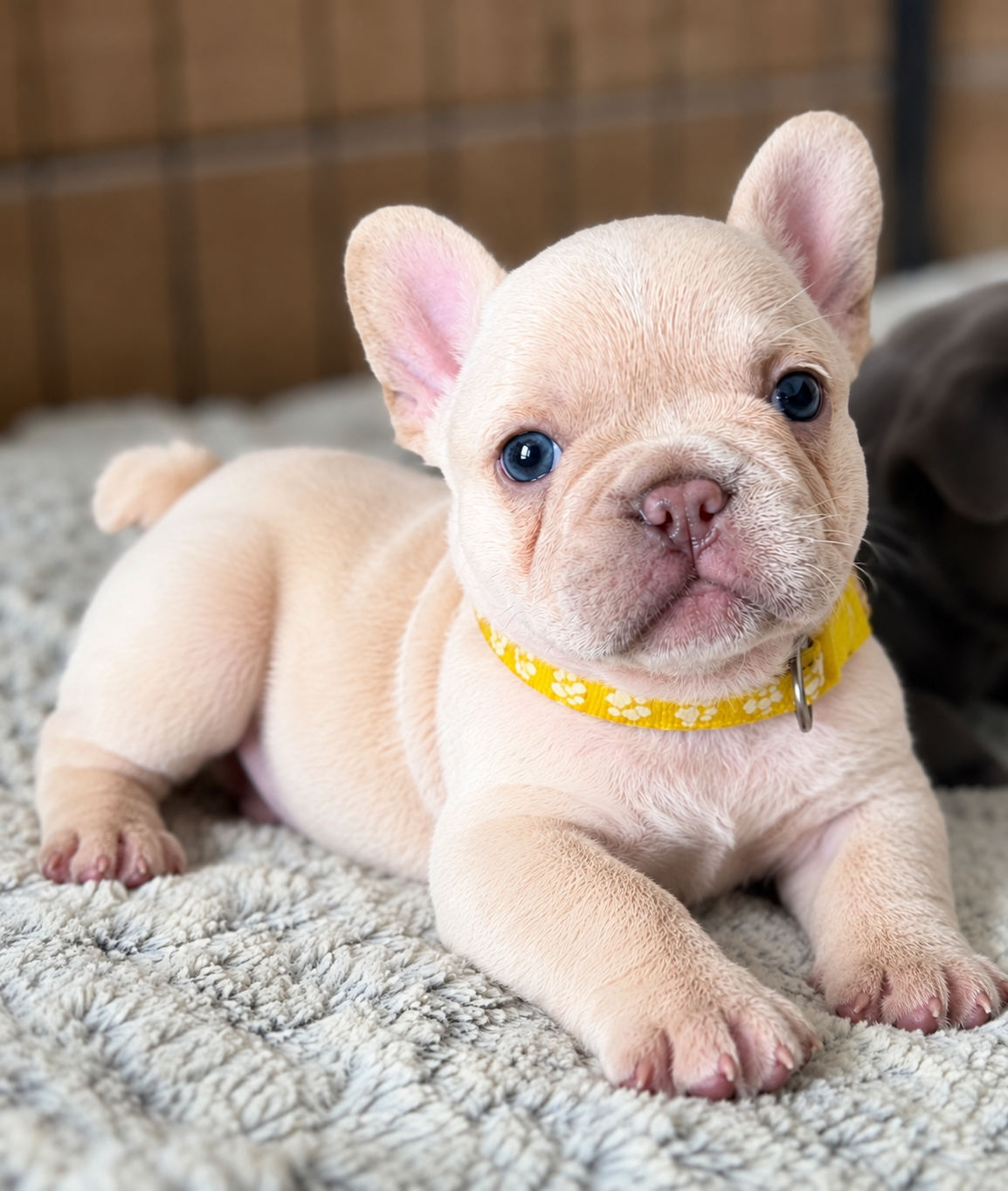 Ophelia, cream French Bulldog puppy