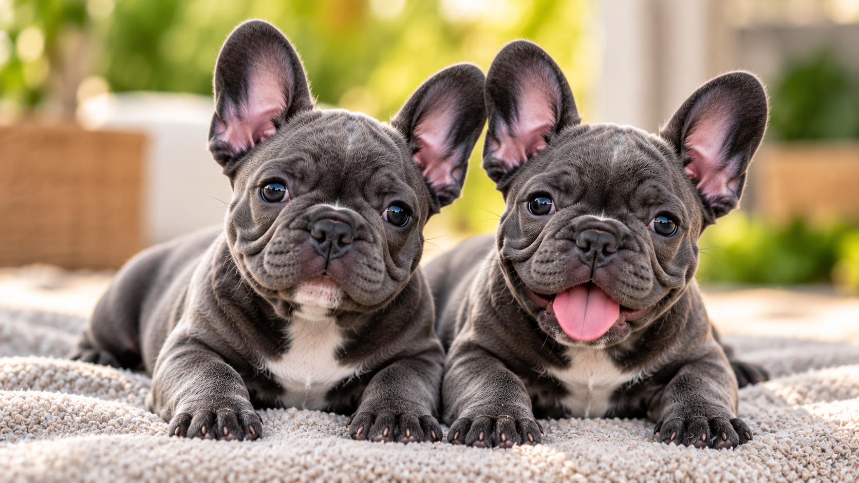 Hailey the French Bulldog puppy outdoors