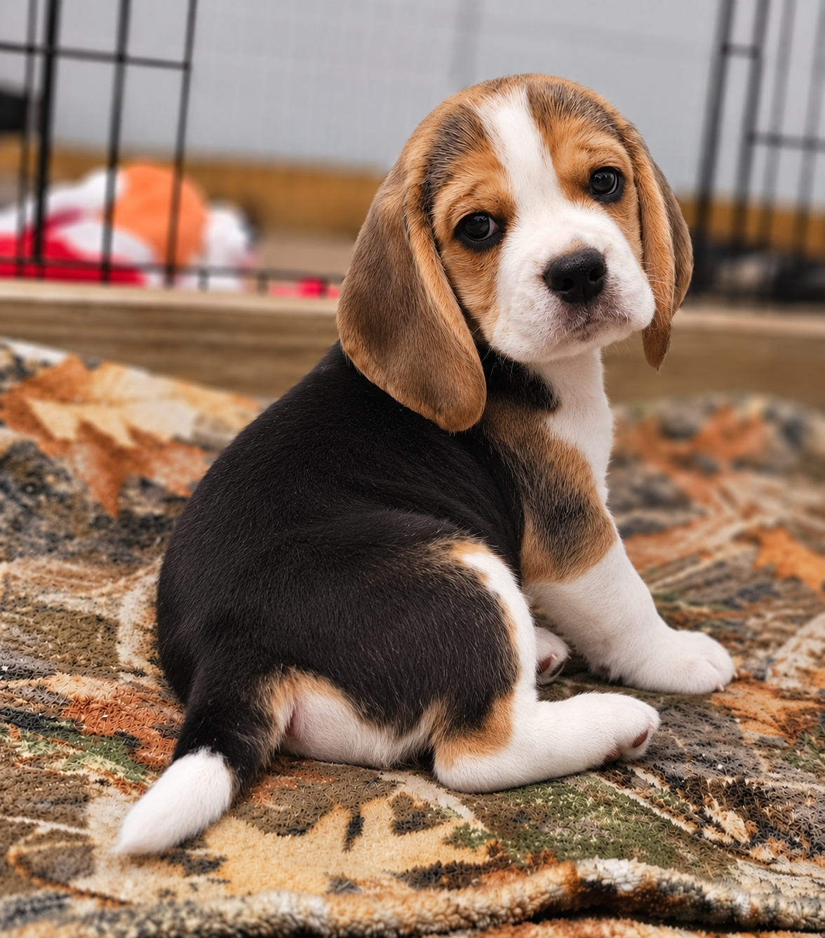 Grayco, a Beagle puppy